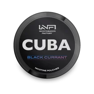 CUBA Black Nicotine Pouches 30 MG/g 20 MG  - Black Currant