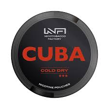 CUBA Black Nicotine Pouches 30 MG/g 20 MG  - Cold Dry
